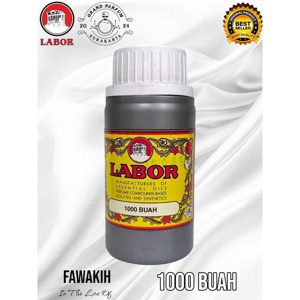 1000 BUAH/FAWAKIH BY LABOR BIBIT MURNI  KEMASAN SEGEL KALENG 100 GRAM ( ORIGINAL ).