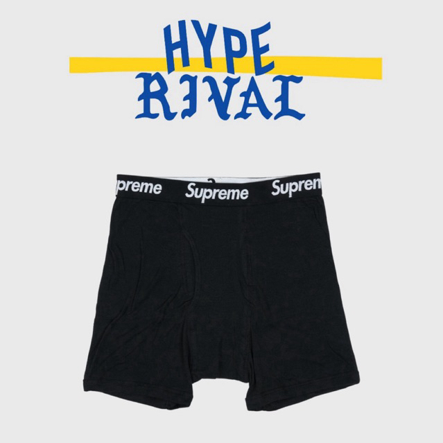 Supreme Boxer Hanes Black (100% Original)