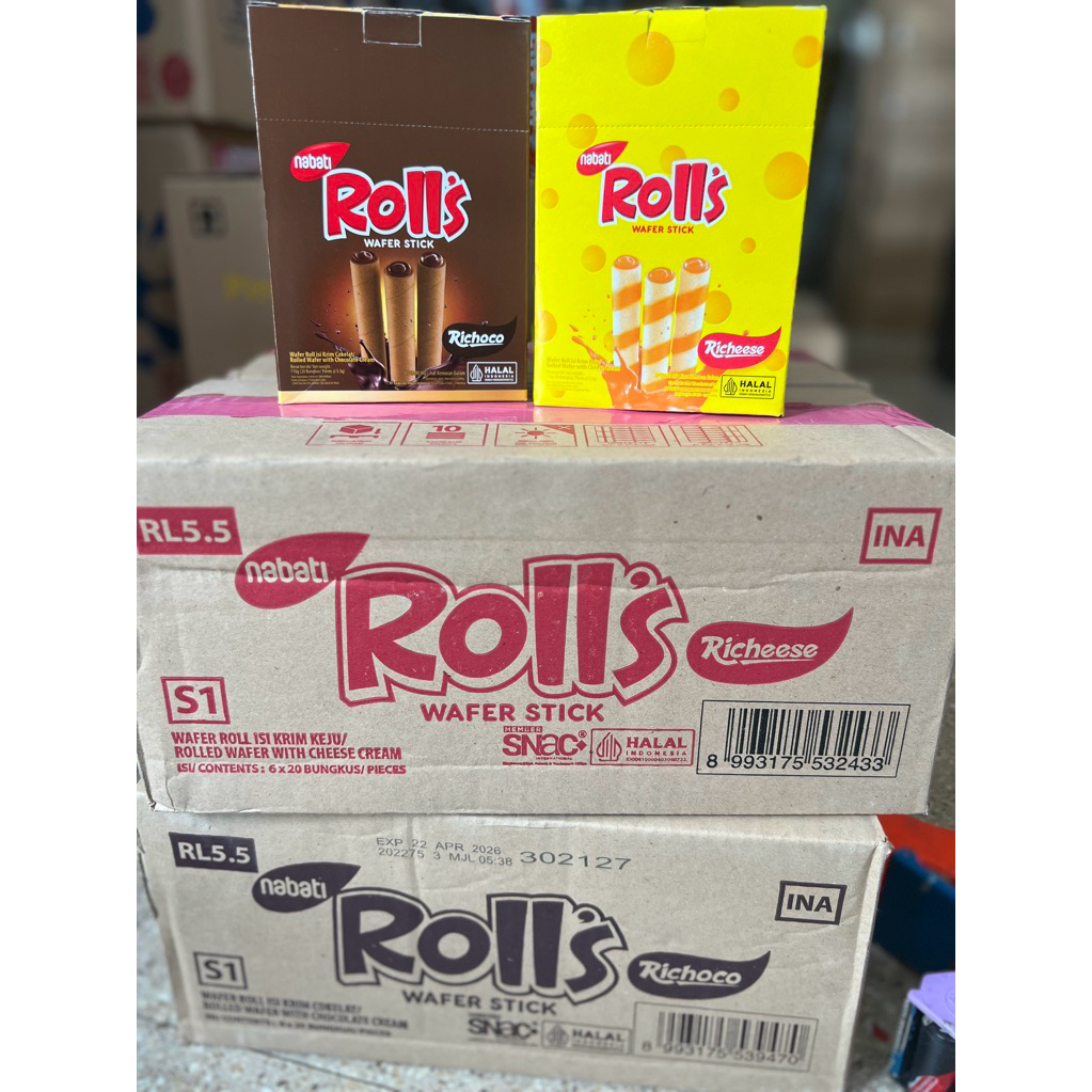 

Nabati Rolls 1 Karton isi 6 box - Jajanan Snack Termurah