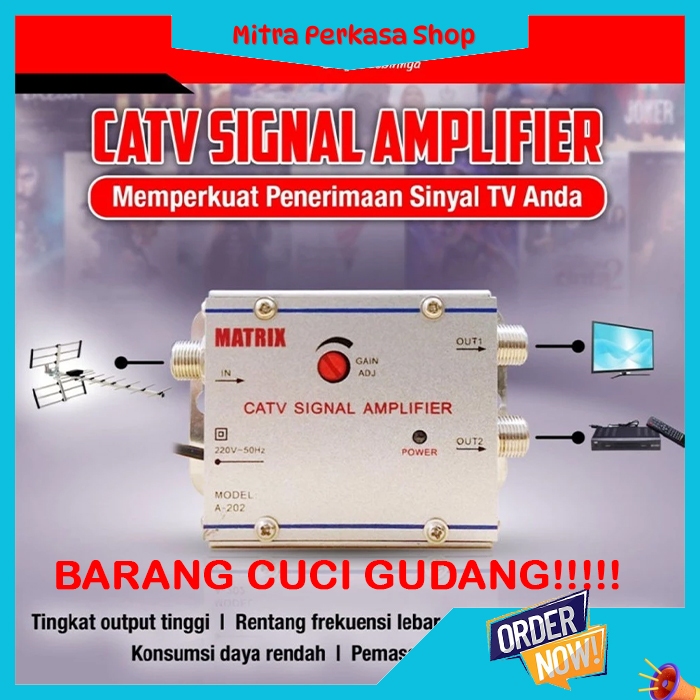 Matrix Catv Signal Amplifier A-202 A-204 / Penguat Sinyal Tv Matrix