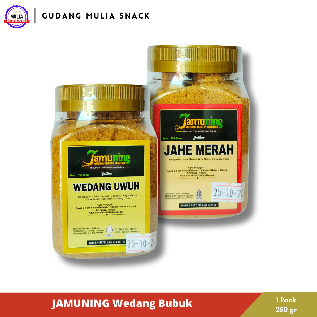 JAMUNING Wedang Bubuk Instan | Wedang Uwuh & Jahe Merah