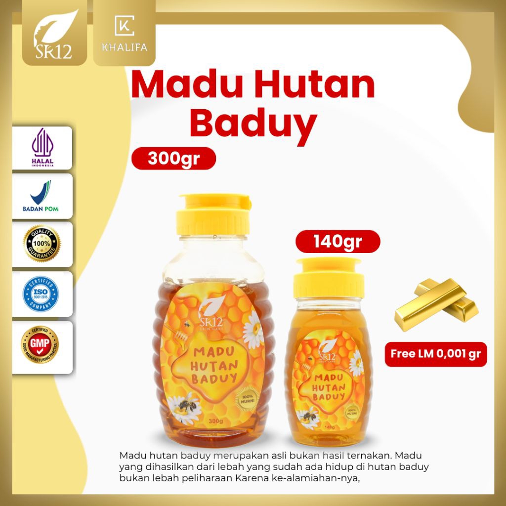 

Madu Hutan Baduy SR12 Murni BPOM 140 ml & 300 ml Meningkatkan Kesehatan Imun
