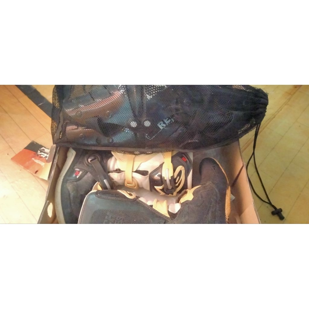 sepatu balap Alpinestars anak anak + pelindung lutut deawa(second)