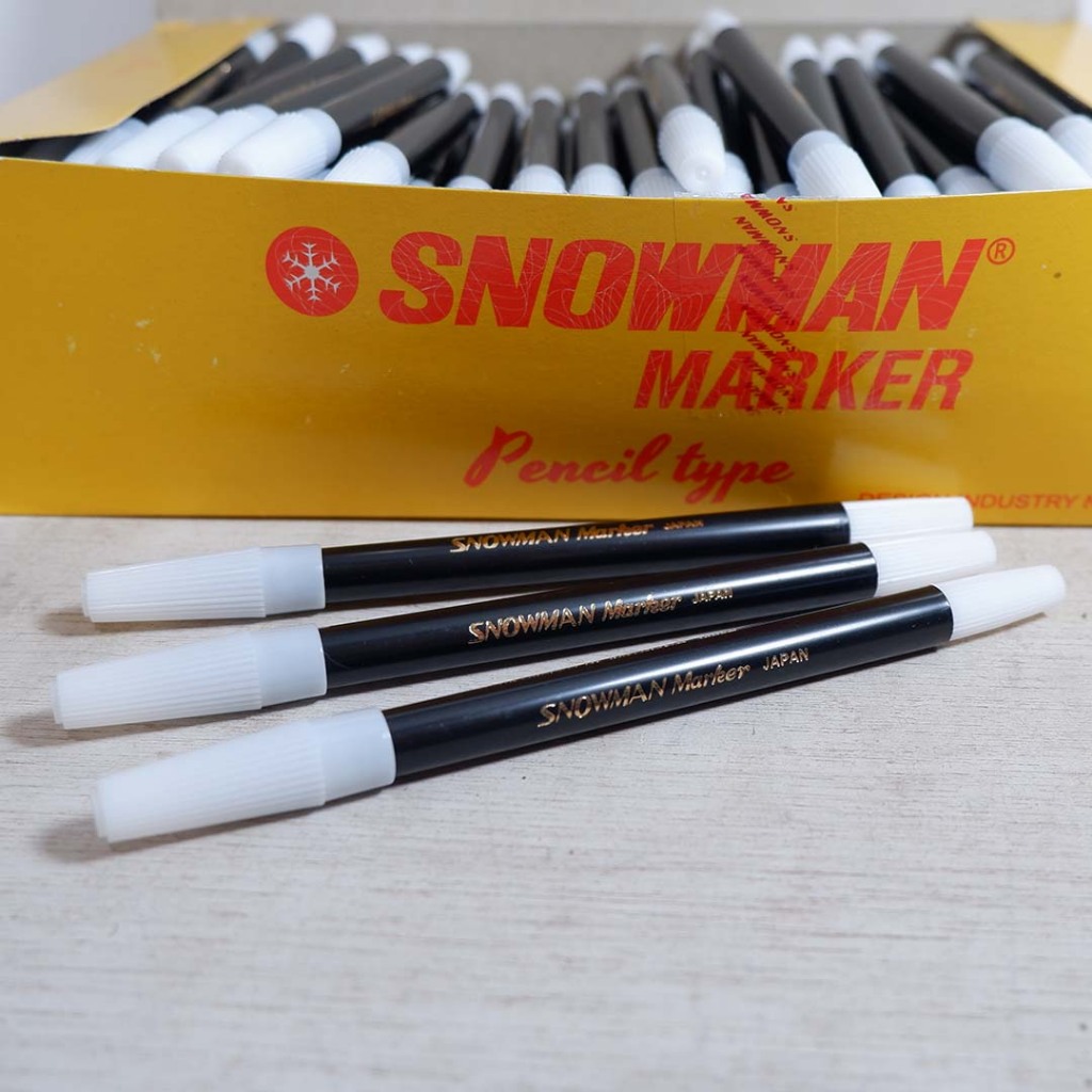 

[12 Pcs] Paket Hemat Grosir Spidol Snowman Marker Japan Pencil Type Murah 12 Pcs