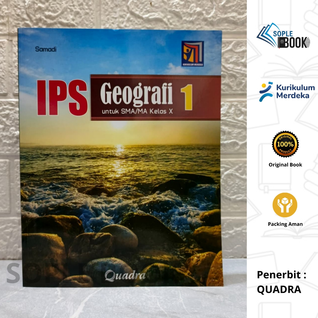 Buku Geografi 2024 Untuk SMA/MA Kelas 10 Quadra Kurikulum Merdeka
