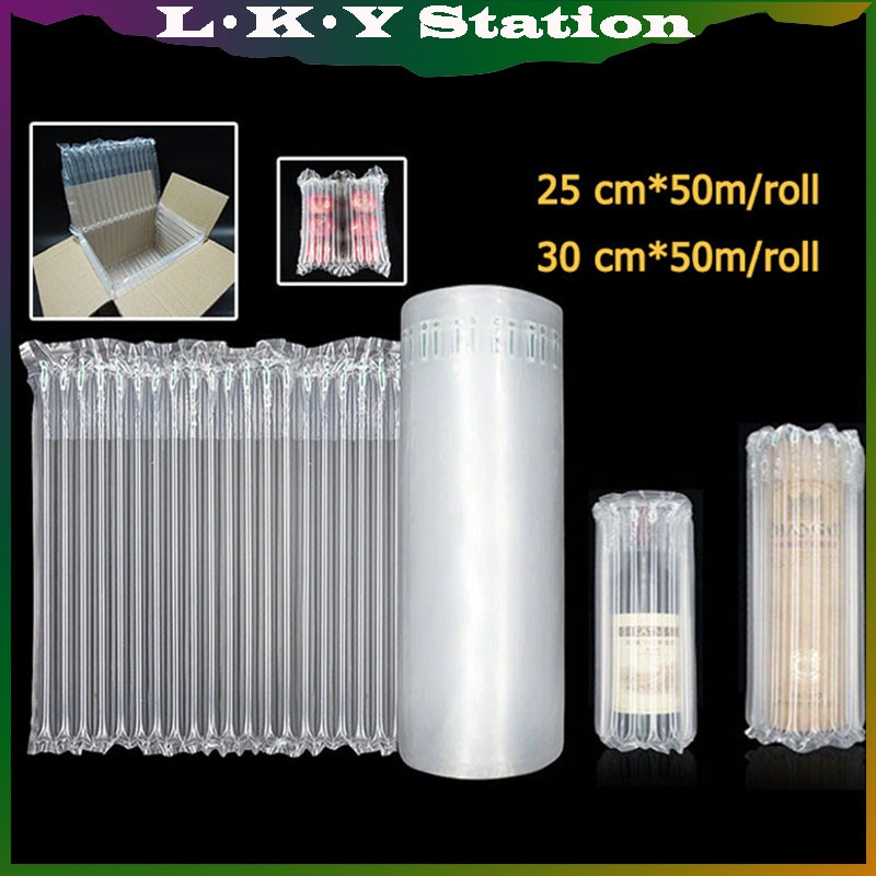 

50M 25cm/30cm Inflatable Air Buble CushionWrap Air Air bubble Wrap 50m Tinggi Super Tebal Ukuran Anti Pecah Inflatable Bag