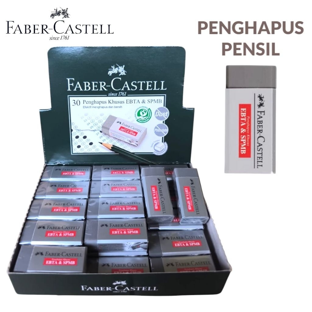 

Penghapus Stip Eraser Faber Castell Abu (Biji)