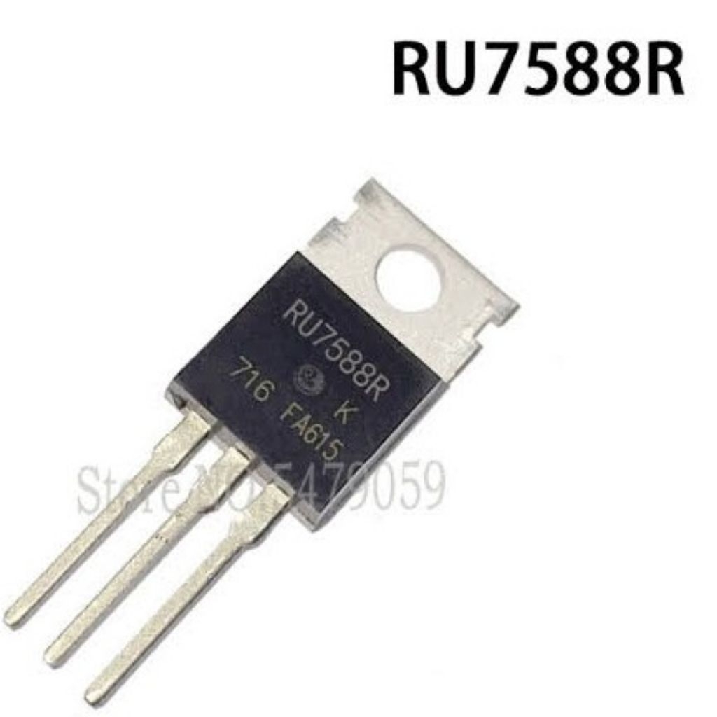RU7588R3 RU7588R RU7588 Mosfet Inverter 75A 80V N-Ch RuiChips To-220 - RU7588R