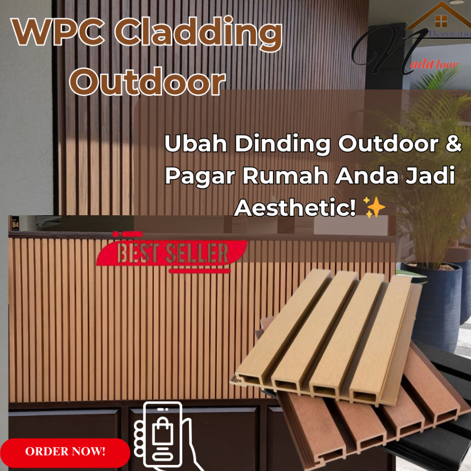 wpc wall cladding outdoor | wpc cladding pagar anti rayap harga perbatang