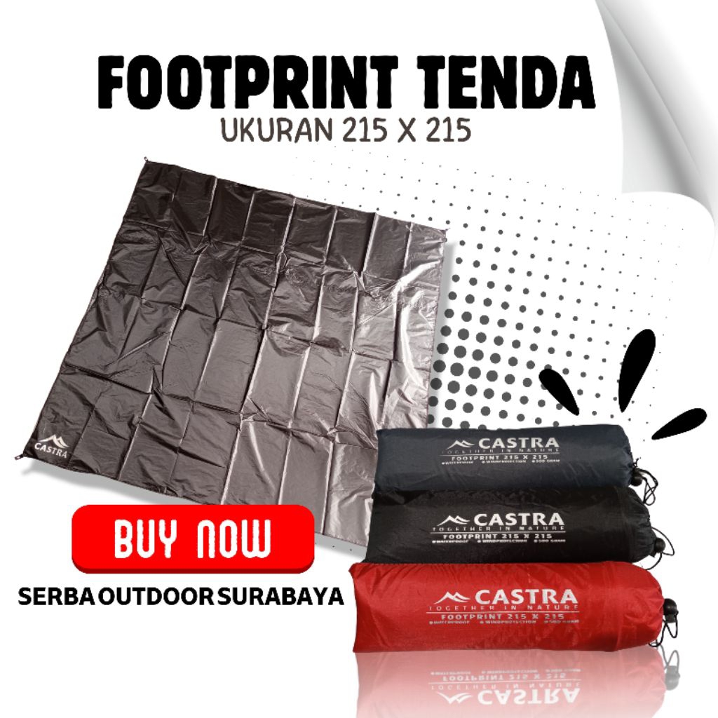 Footprint / Alas Tenda Ukuran 215 x 215 Camping