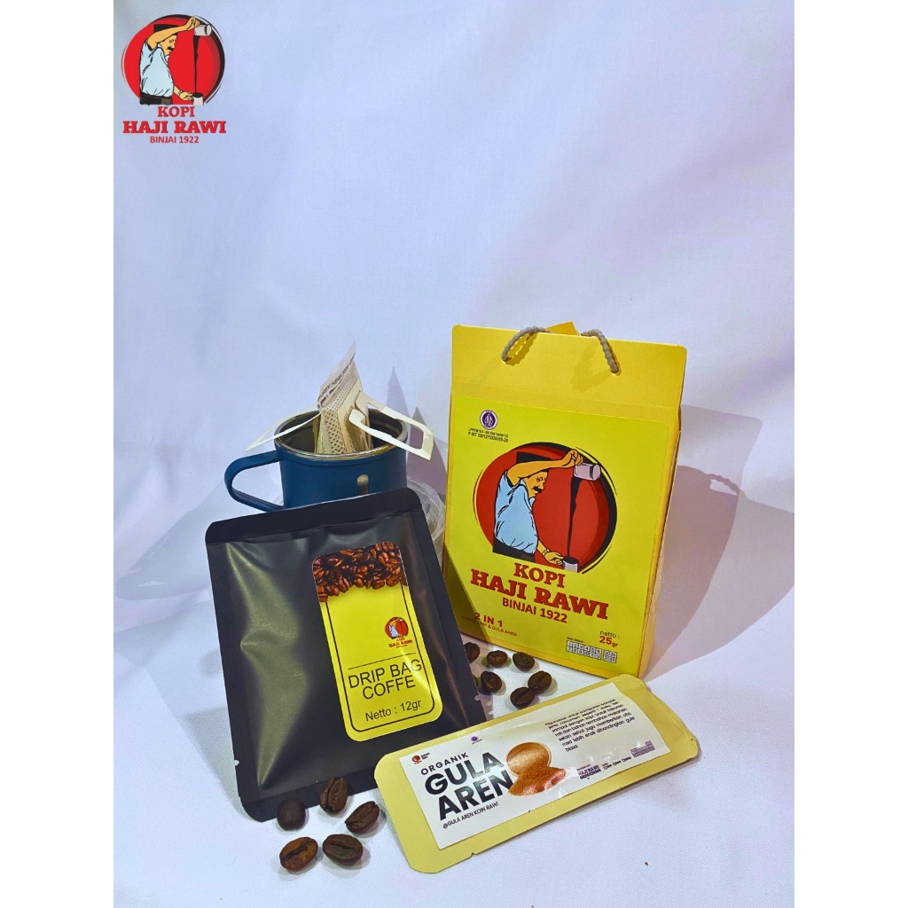 

Kopi Medan 2in1 (Drip Bag Coffee + Gula Aren) Haji Rawi Medan