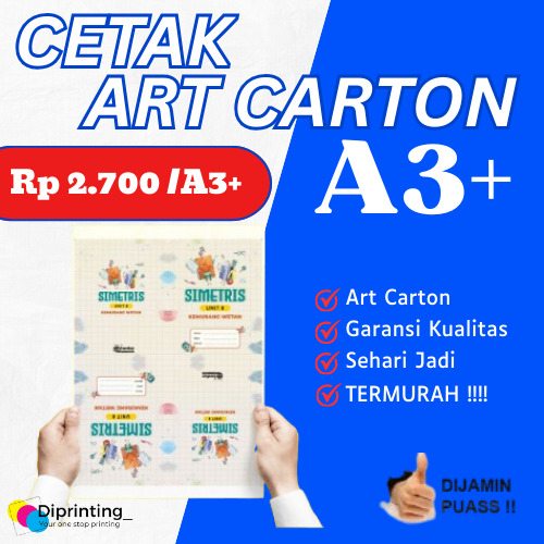 

CETAK ART CARTON A3+ ( 260gr/ 310gr ) || CETAK POSTER || CETAK BUKU || CETAK PACKAGING || CETAK BOX