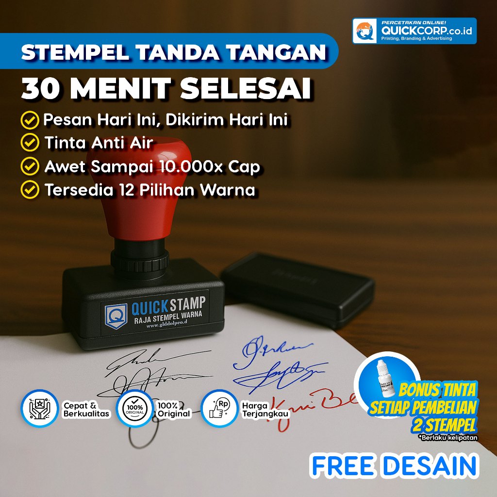 

Stempel Tandatangan Bebas Custom, Stempel Paraf, Stempel Flash Otomatis, Desain Gratis