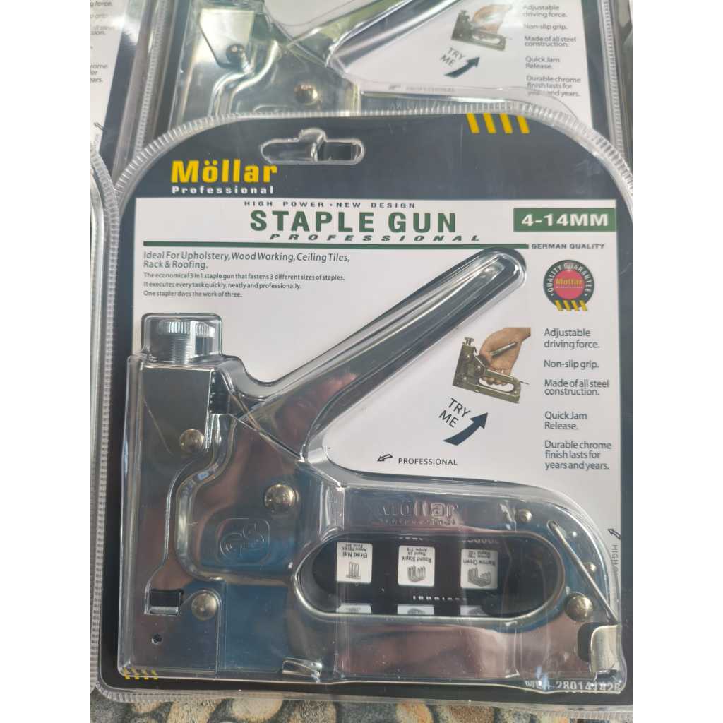 

MOLLAR Staples Tembak Stapler Gun Tacker 3in1 4-14mm Staple Jok