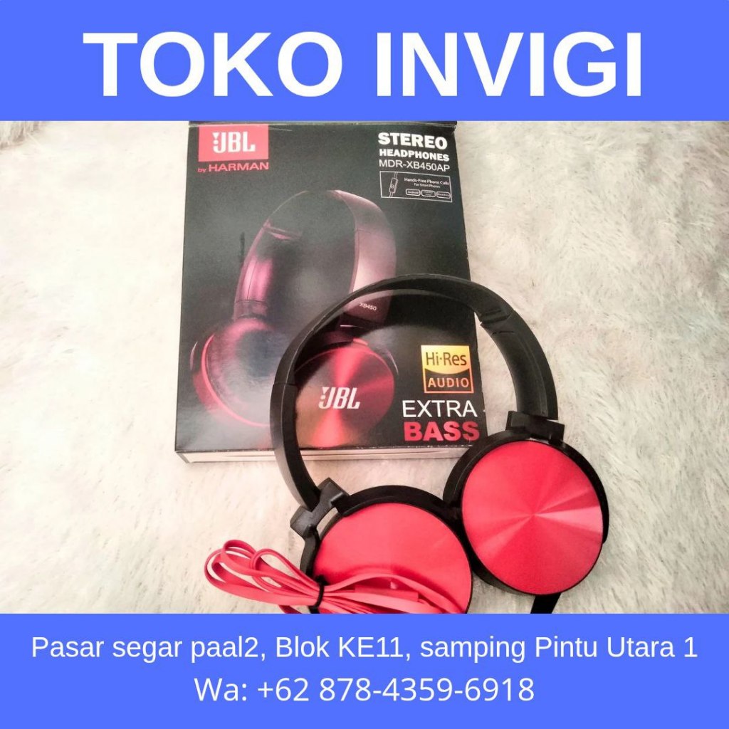 Headphone JBL MDR-XB450AP
