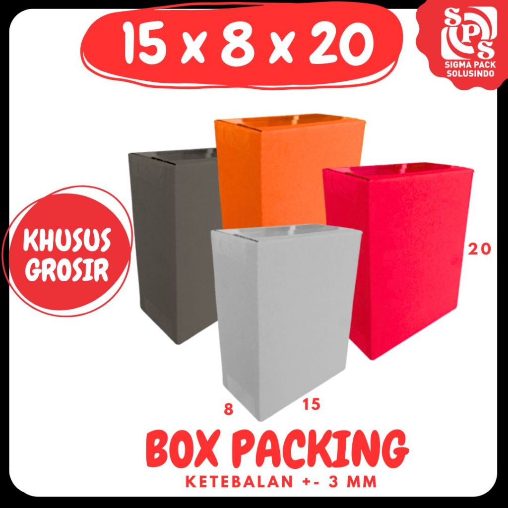 

Box 15x8x20 A1 / Kardus 15x8x20 A1 Packing Karton / Dus 15x8x20 A1 Kotak Botol Kemasan