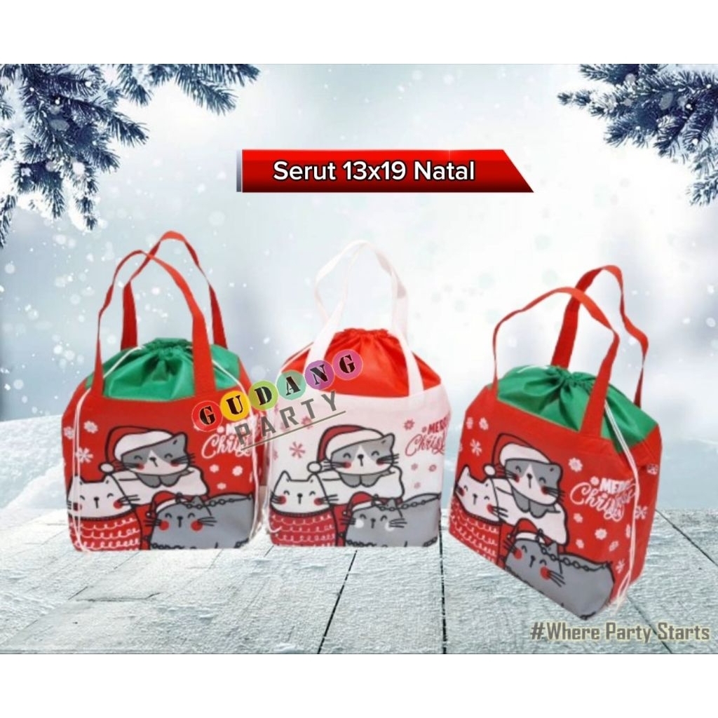 

Tas Serut 13x19 Natal Goodie Bag Bingkisan Natal