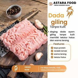

Daging Ayam Giling Dada tanpa Kulit 1kg astara food