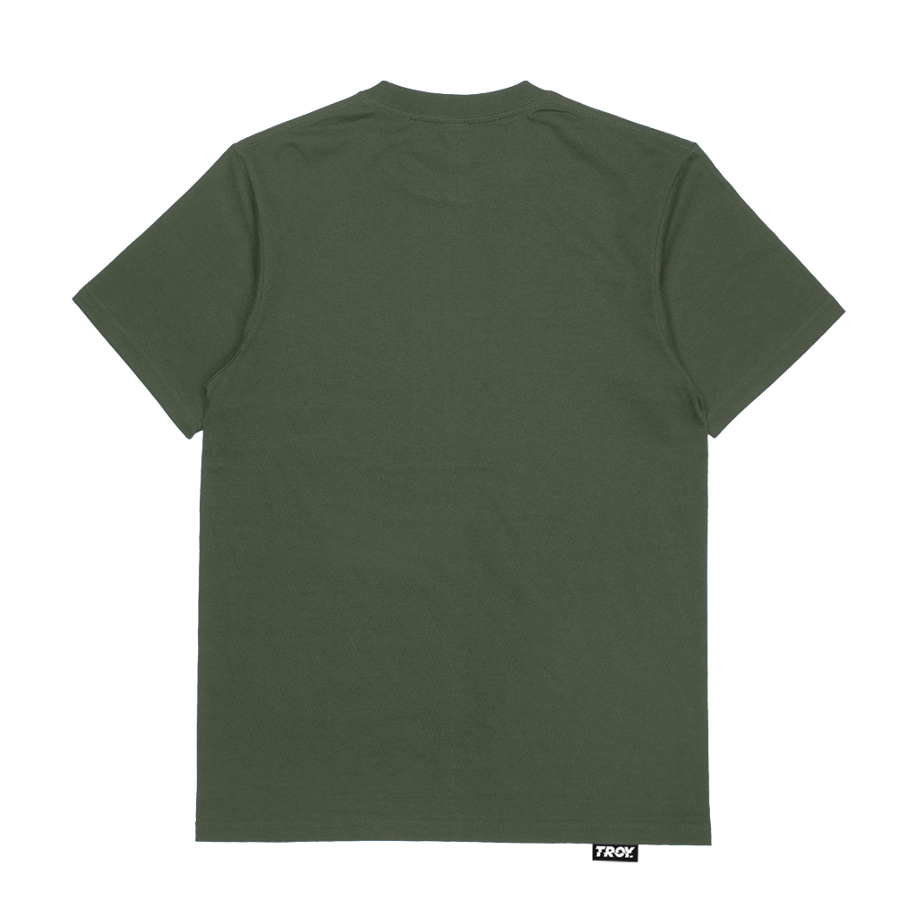 Troy Company Tshirt Army Green Resurrection - Kaos Hijau Army Kaos Lengan Pendek MTD 3269