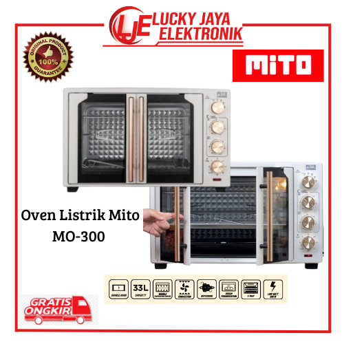 MITOCHIBA - OVEN LISTRIK FANTASY 33 LITER MO-300 DOUBLE DOOR PEMANGGANG KUE DAN MAKANAN