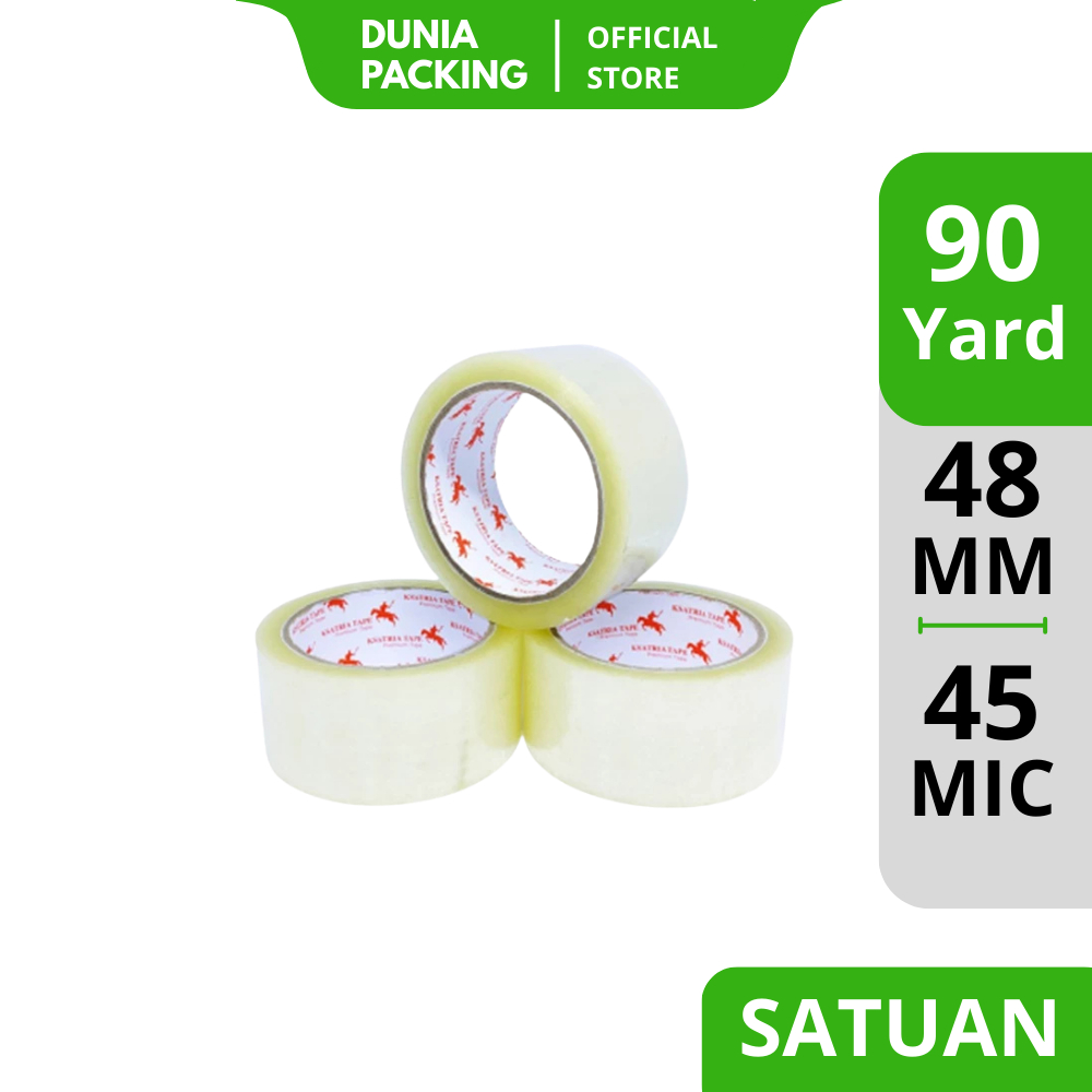 

[TERMURAH] Lakban OPP Tape / Lakban Bening Dunia Packing 90 Yard -COD