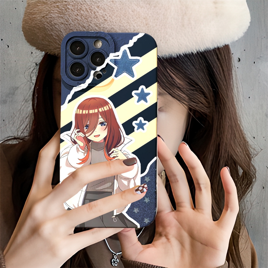 Nakano Miku Casing HP Motif Anime Untuk SAMSUNG REALME INFINIX IPHONE VIVO OPPO REDMI Anime Soft Cas