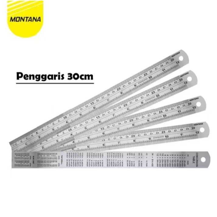 

Montana - Penggaris Besi Stainless 30 cm