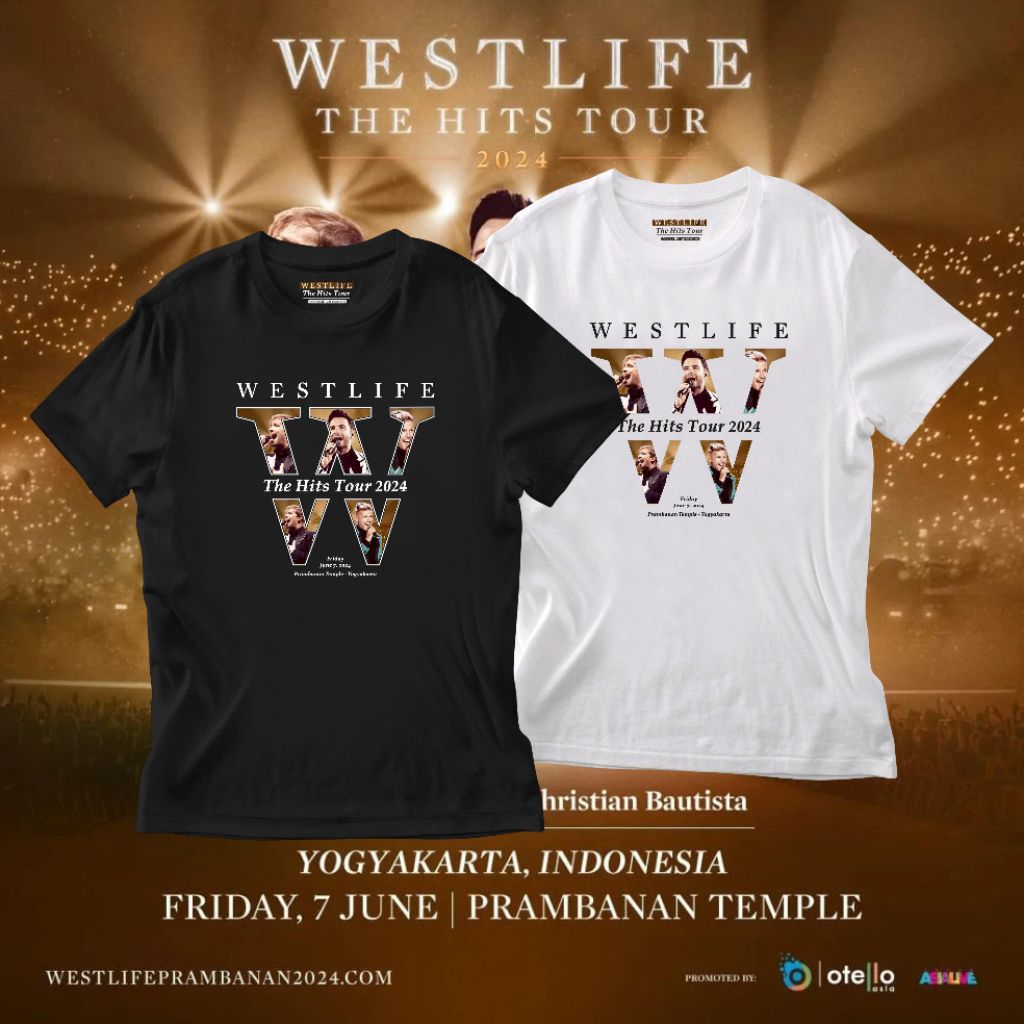 KAOS WESTLIFE - WESTLIFE WITH LOVE TOUR - KONSER WESTLIFE
