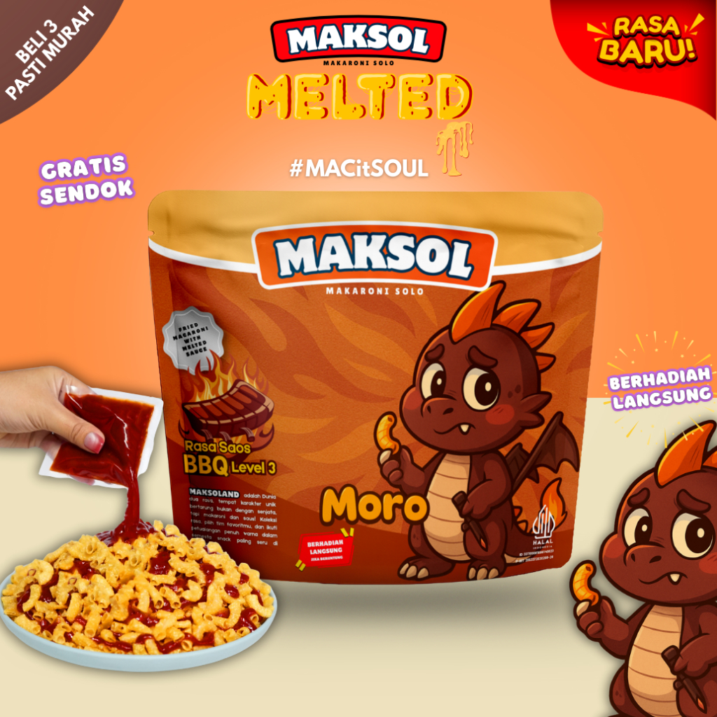 

MAKSOL MAKARONI SAOS LUMER MANIS PEDAS KEJU