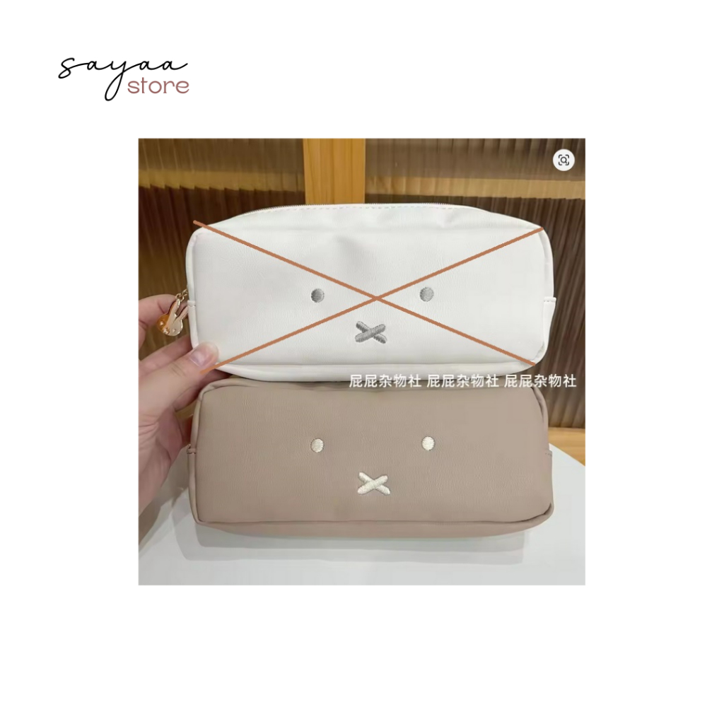 Miffy Pencil Case Tempat Pensil Polos Simple Design