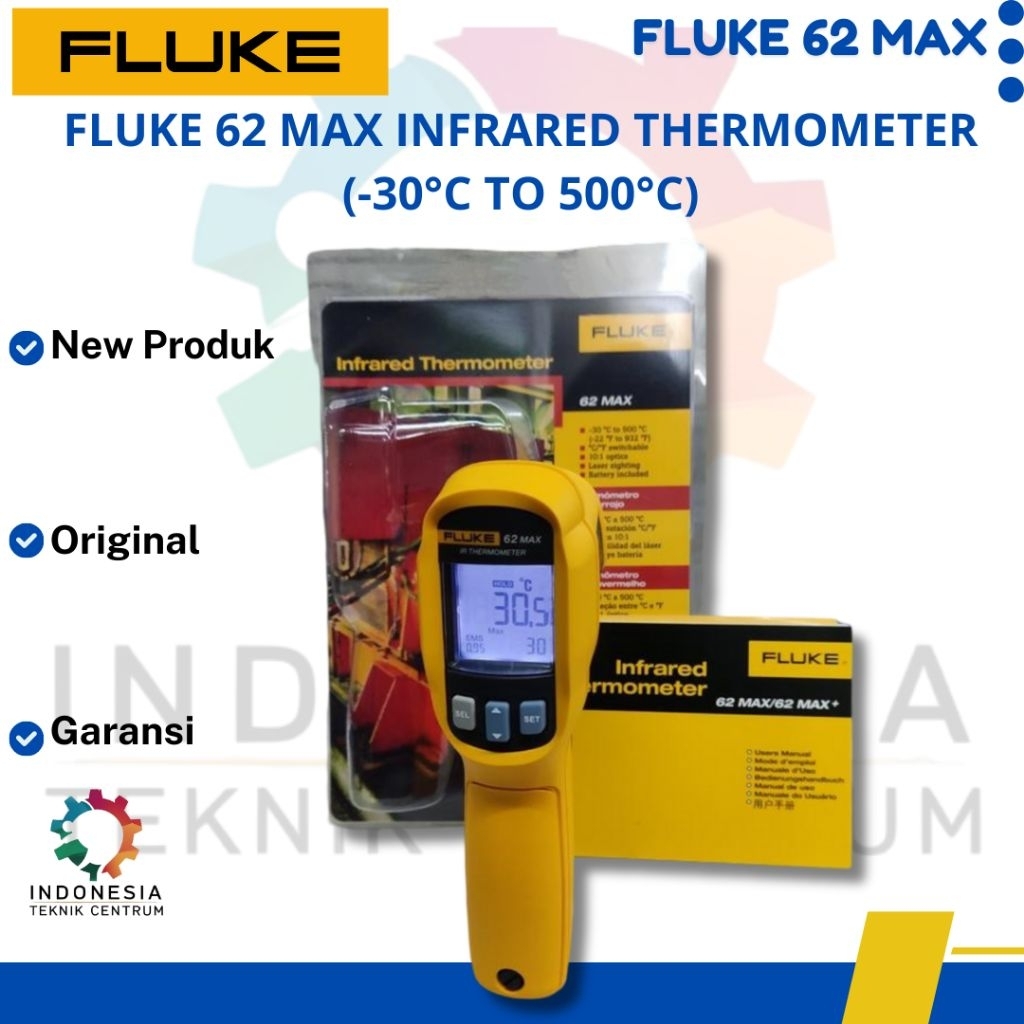 Fluke 62 Max Infrared Thermometer (-30°C to 500°C)
