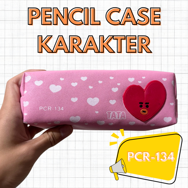 

(PCR 134 - 136) Pencil Case Bahan Kulit Sintetis, Dengan Desain Karakter Bahan Karet Timbul Yang Lucu