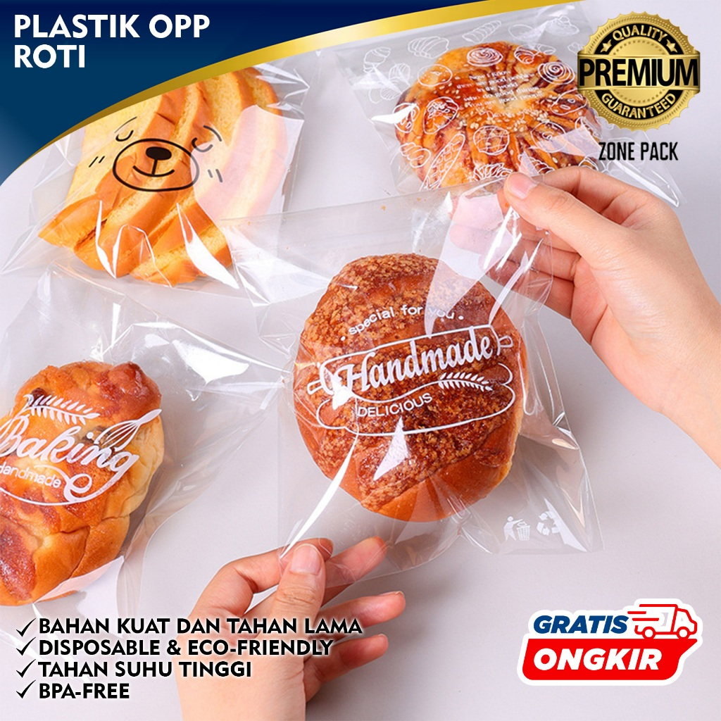 Plastik OPP Roti | Plastik Roti Kue Donat | Plastik Roti Motif | Kantong Plastik Roti Boy