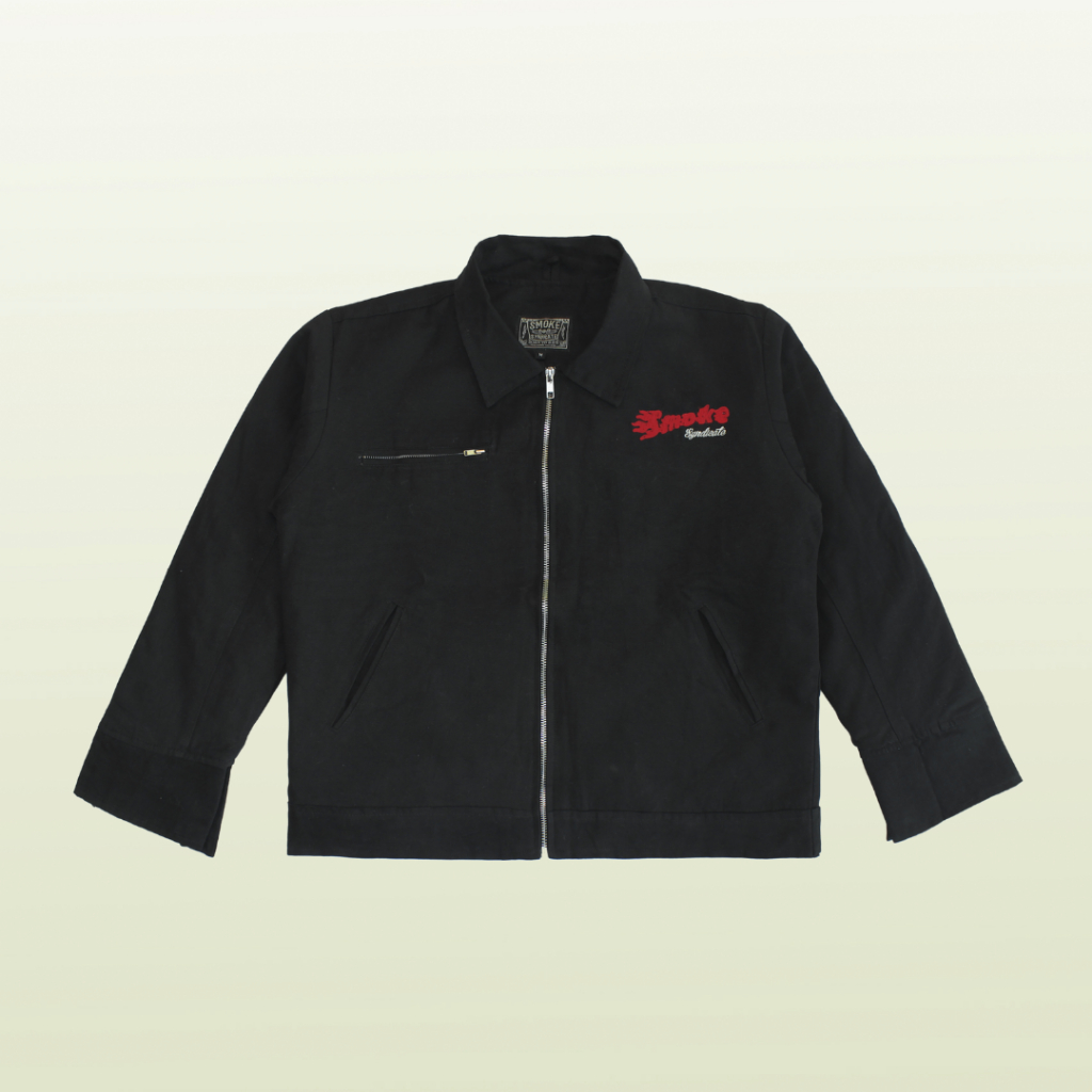 SMOKE Work Jacket Embroidery - Hitam