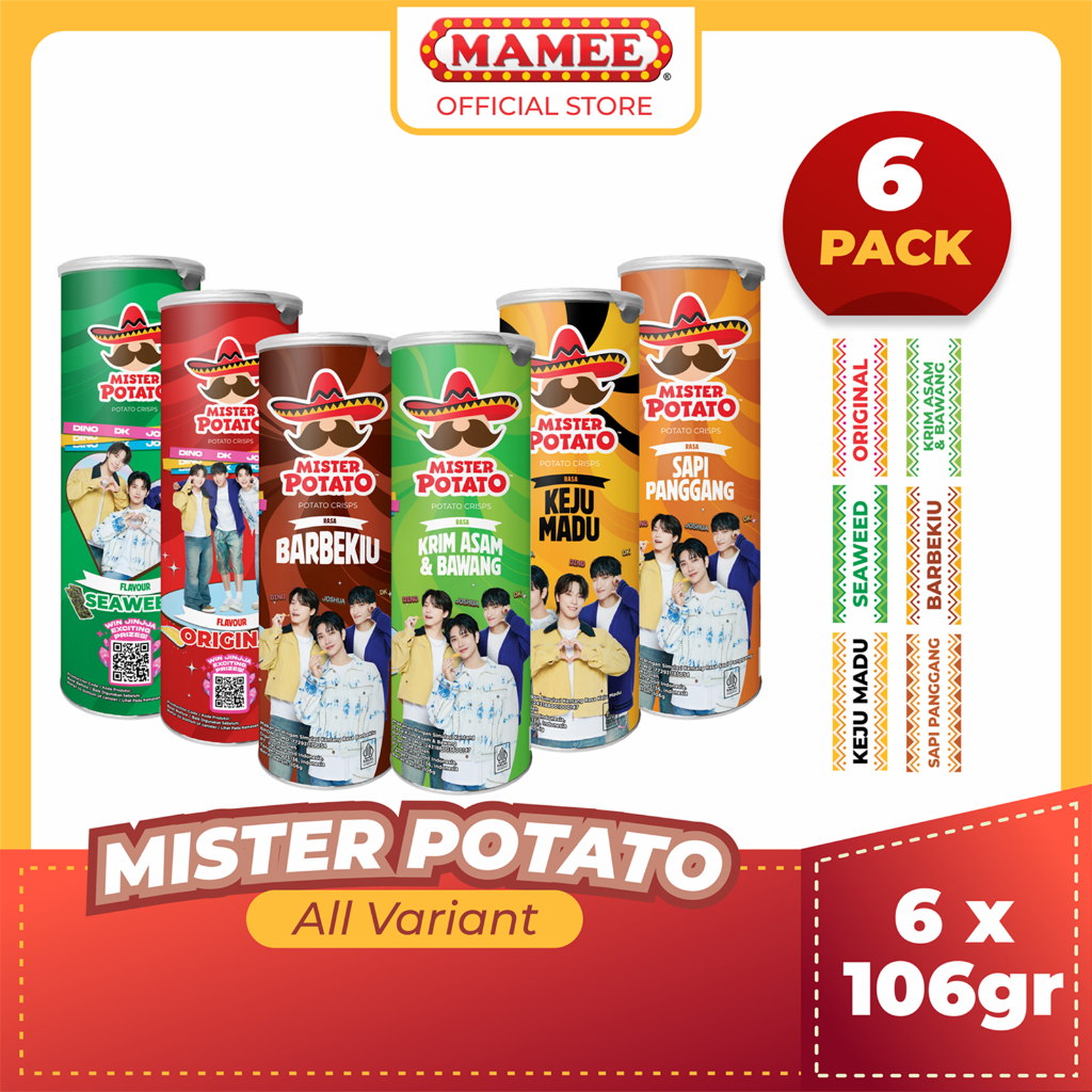 

Mister Potato Crisps All Variant - 6 Pcs