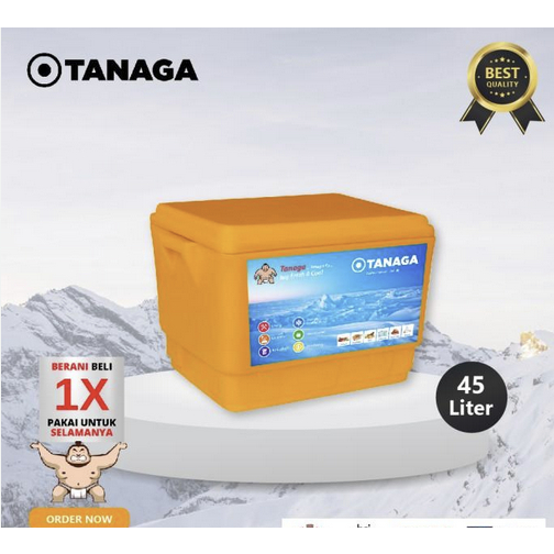 Cooler Box Tanaga 45 Liter TNG 45 Cool Box Penyimpanan Barang Makanan Minuman Daging Sayur Buah Vaks