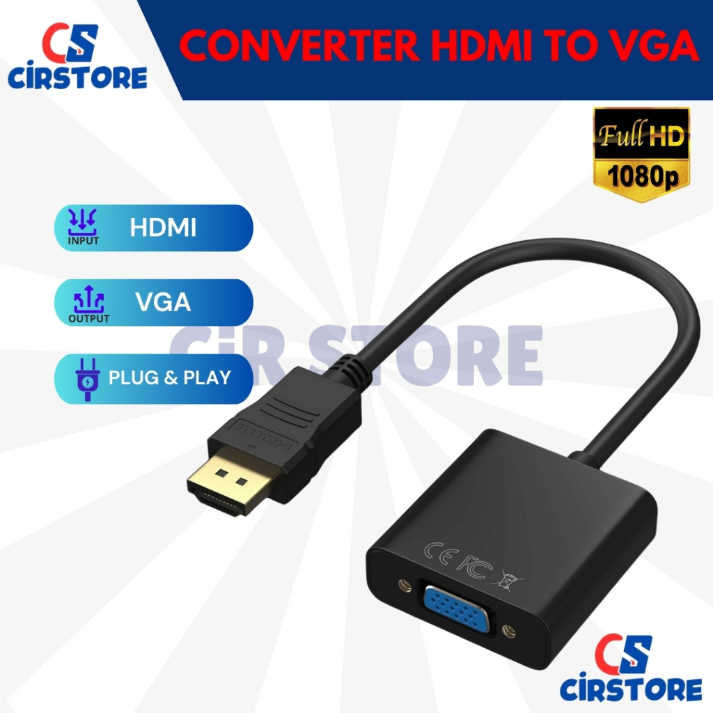 converter HDMI To VGA / kabel HDMI to vga/hdmi to vga converter