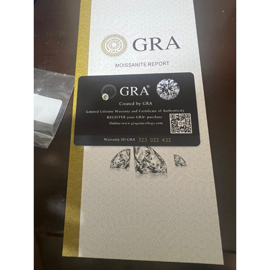 berlian tabur white moissanite 0.5 ct