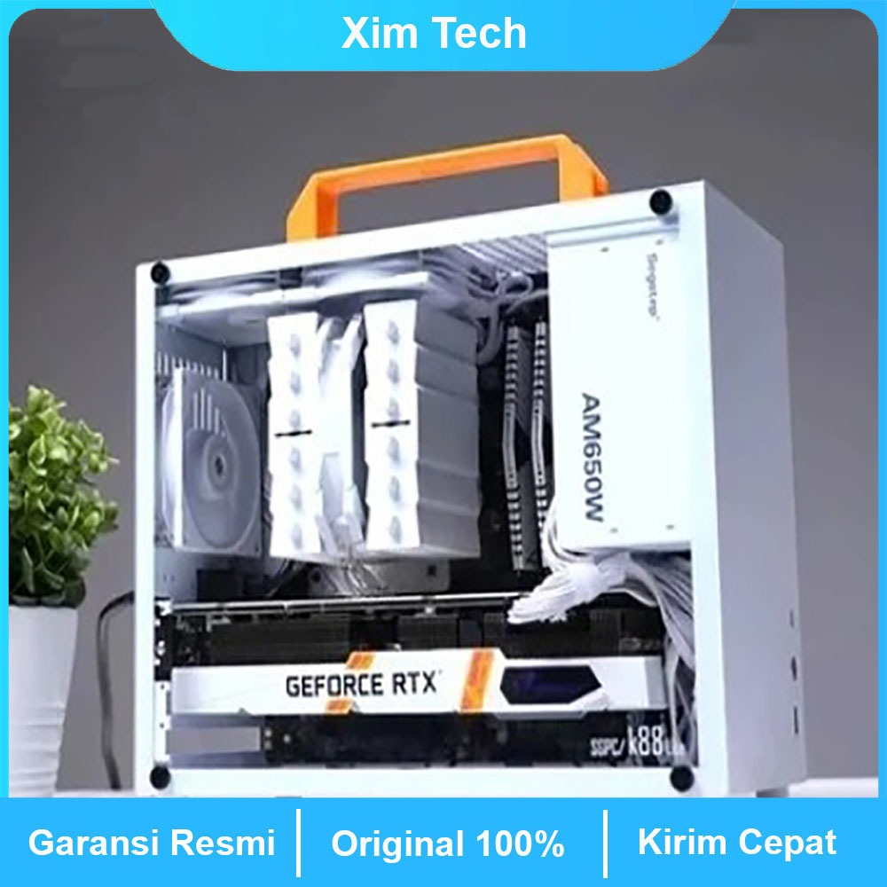 [Xim Tech] PC gaming full set 12-inti baru, Komputer desktop perakitan desain kantor