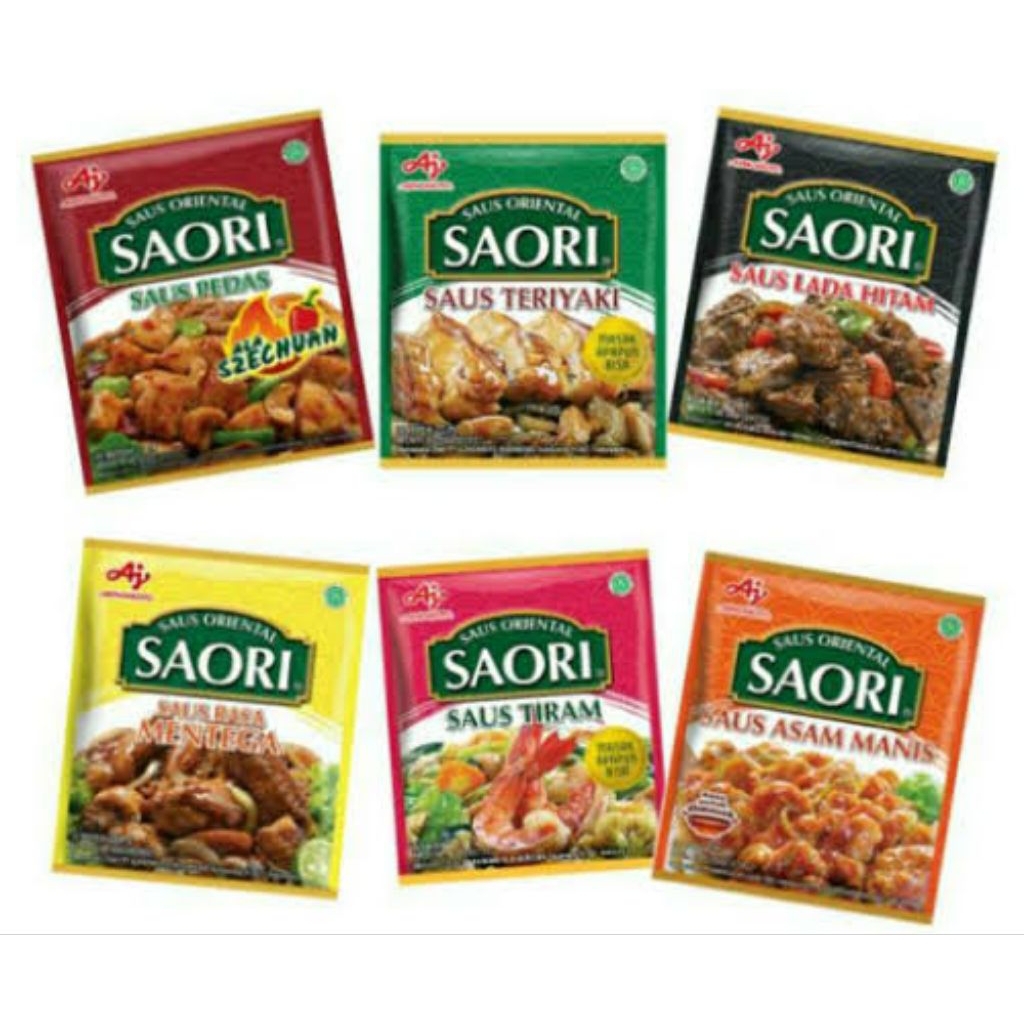 

Saori Saus Tiram Saus Pedas Saus Teriyaki Saus Lada Hitam Saus Asam Manis Saus Rasa Mentega 1 Pcs