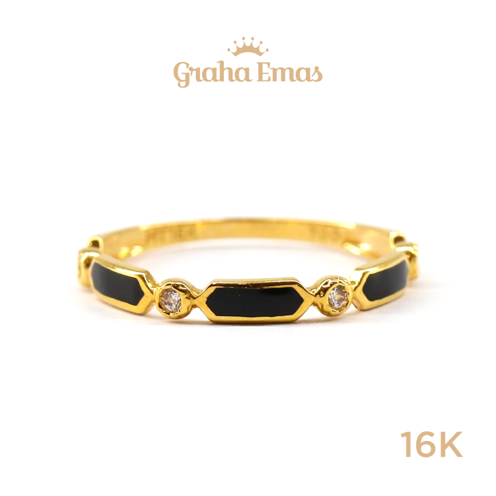 Graha Emas Cincin Emas Kuning Listring 16K - Yellow Gold Ring Listring Model 16ct [ 00KT ]