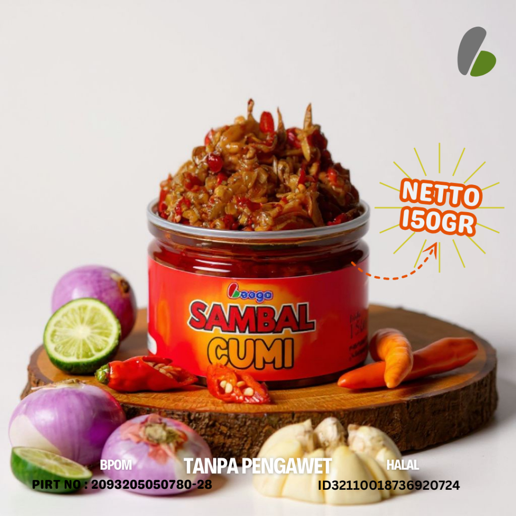 

Sambal Cumi Pedas Booga (PIRT & Halal) - Lauk Instan Cumi Melimpah 150gr