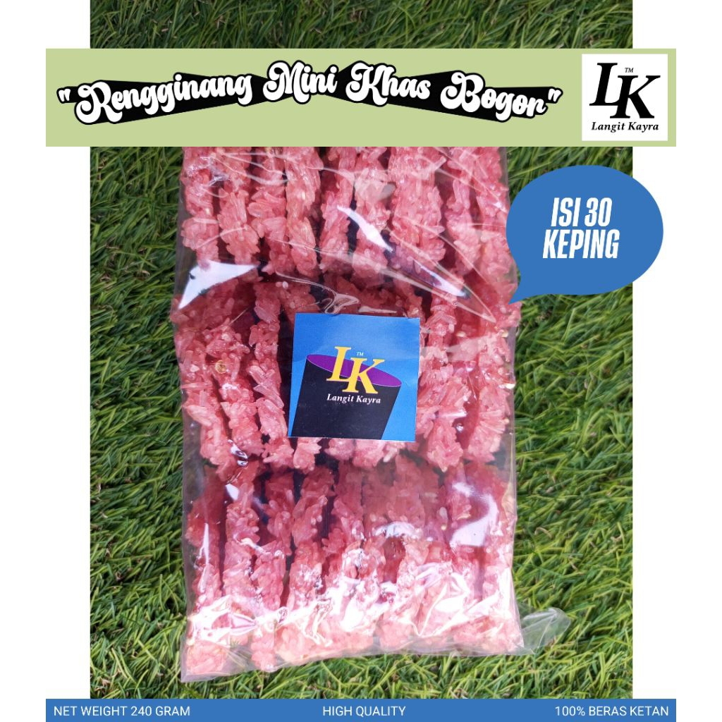 

Rengginang Khas Bogor Ukuran Besar Isi 30 Keping