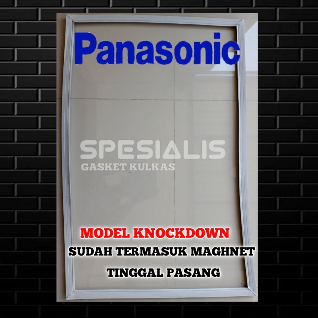 GASKET KARET PINTU KULKAS PANASONIC KNOCKDOWN 105 X 57 CM