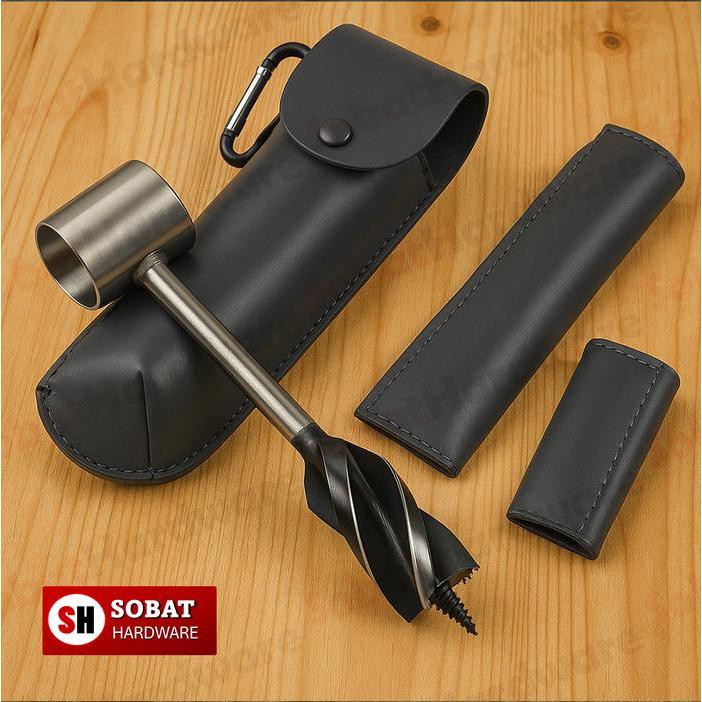 Mata Bor Tangan Manual Bushcraft – Alat Bor Kayu Survival Portabel untuk Camping & Outdoor