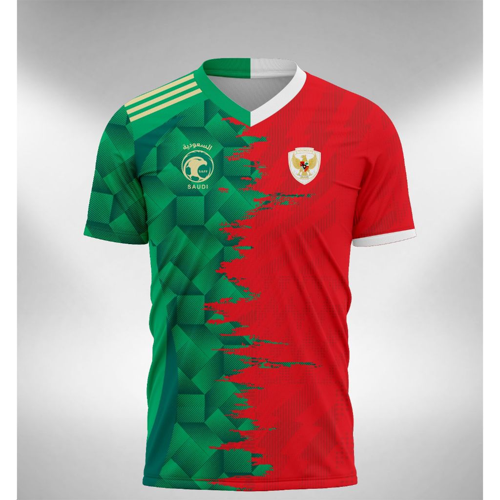 Jersey Kombinasi Timnas Indonesia X Saudi Arabia 2024