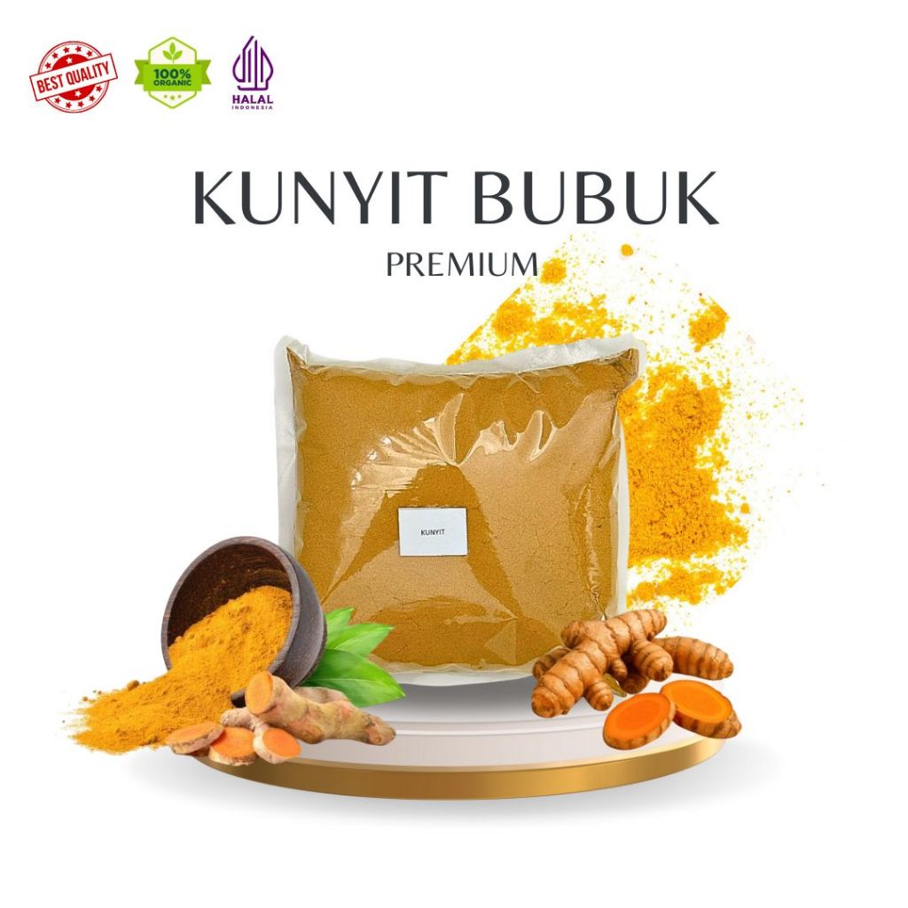 

KUNYIT BUBUK PREMIUM - TURMERIC POWDER UNTUK REMPAH MASAKAN & MINUMAN SEHAT [ 500gr/250gr/100gr ]
