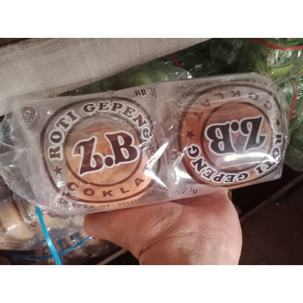 

Roti Gepeng Zb Rasa Cokelat dan Kacang Hijau 10Pcs