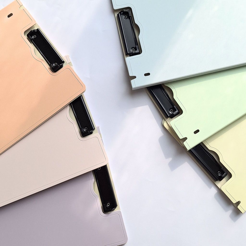 

TOP SECRET Map Clipboard Cover Pastel – File Folder Jepit Kertas Kantor Sekolah