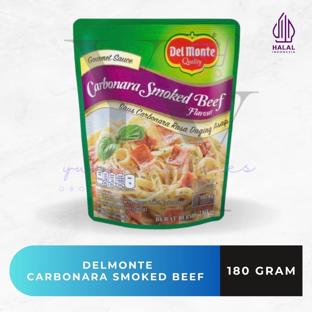 

Delmonte Sauce Carbonara Smoked Beef 180